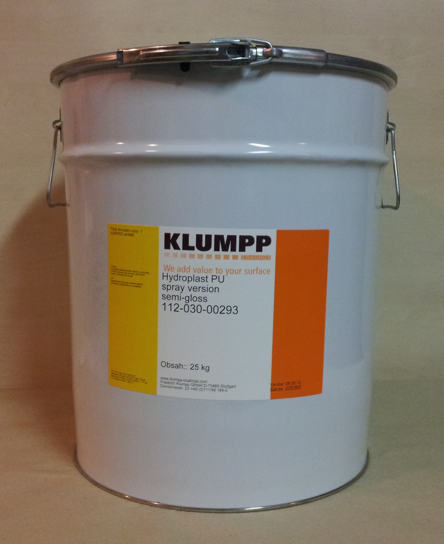 Hydroplast PU VŘ PUR lak 20° stříkací 5kg