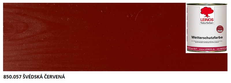 850.057 - Venkovní olejová barva  Švédská červená 0,75lt