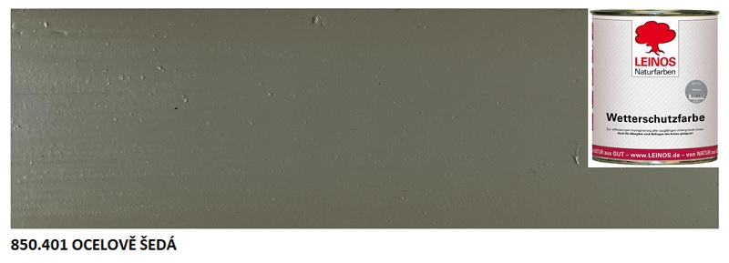 850.401 - Venkovní olejová barva Ocelově šedá 0,75lt