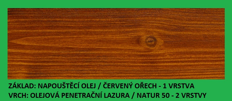 Napouštěcí olej Červený ořech 0,9lt