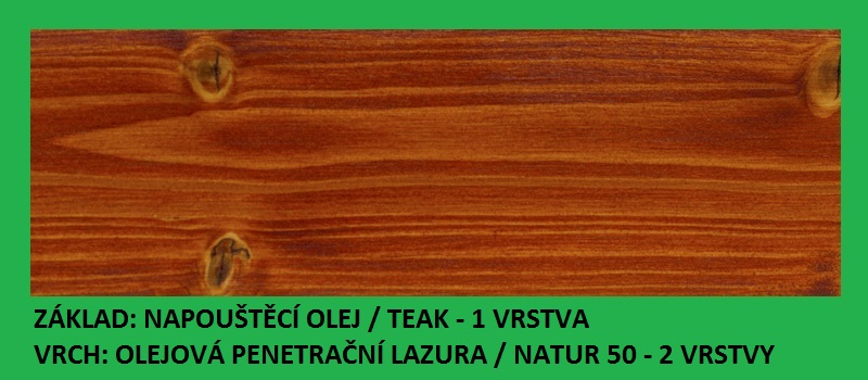 Napouštěcí olej Teak 2,7lt