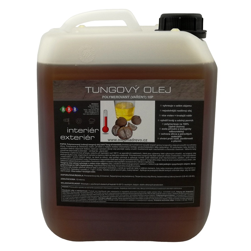 Tungový olej vařený (10P) 5lt 
