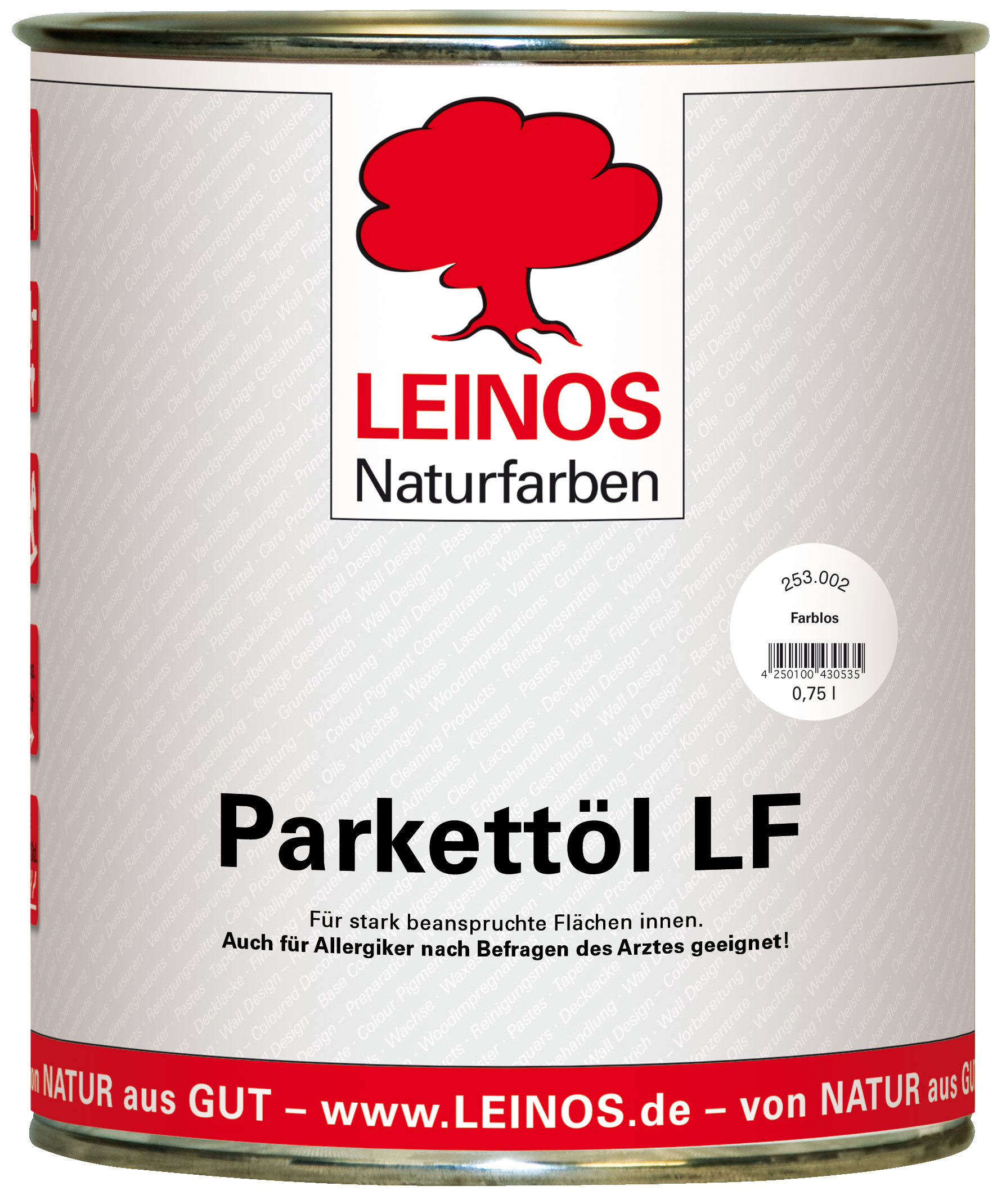 LEINOS 253.002 - Parketový olej LF bezbarvý 0,75lt