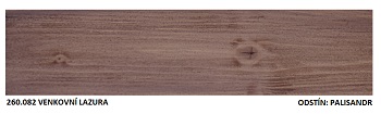 260.082 - Venkovní lazura na dřevo palisandr 0,75lt