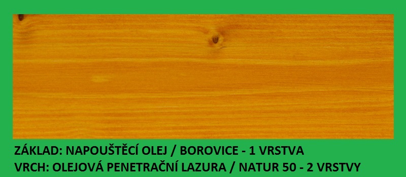 Napouštěcí olej Borovice 9lt