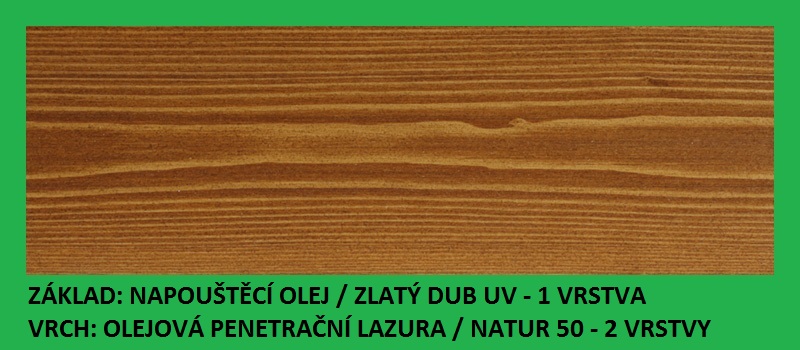 Napouštěcí olej Zlatý dub UV 2,7lt