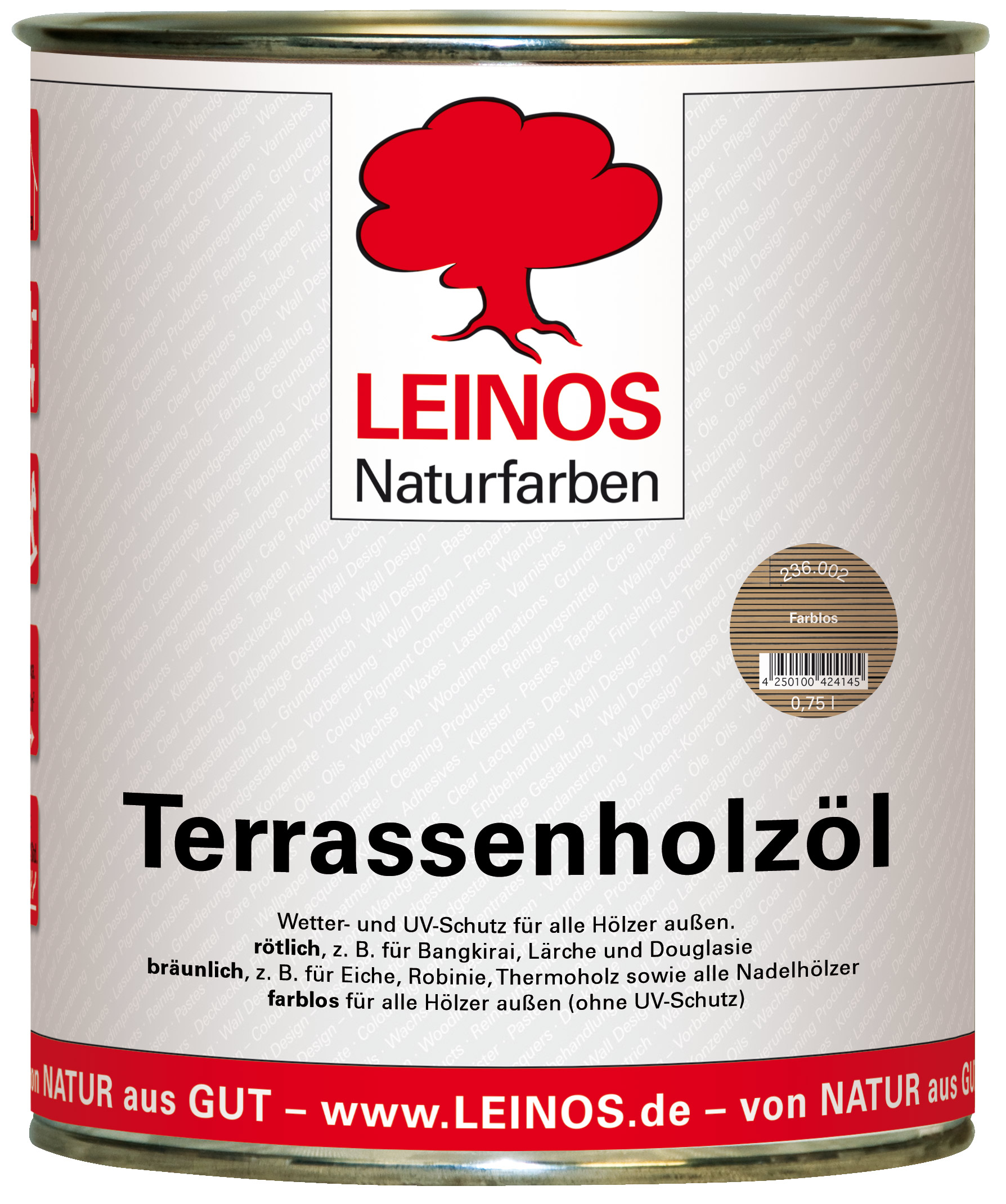 LEINOS 236.002 - Terasový olej bezbarvý 0,75lt
